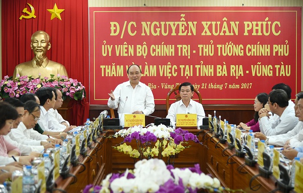 Thủ tướng làm việc với lãnh đạo tỉnh Bà Rịa - Vũng Tàu - Hình 1