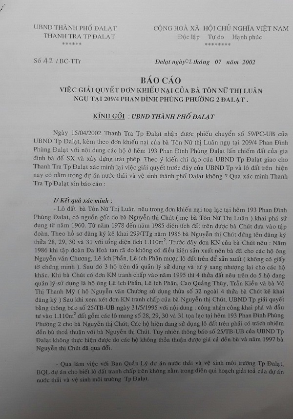 Lâm Đồng: 30 năm ba thế hệ “cõng” đơn đi đòi đất cho mượn?