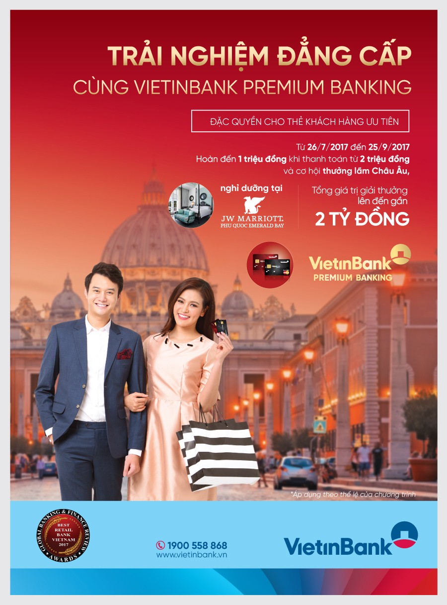 Tận hưởng ưu đãi cùng thẻ VietinBank Premium Banking - Hình 1