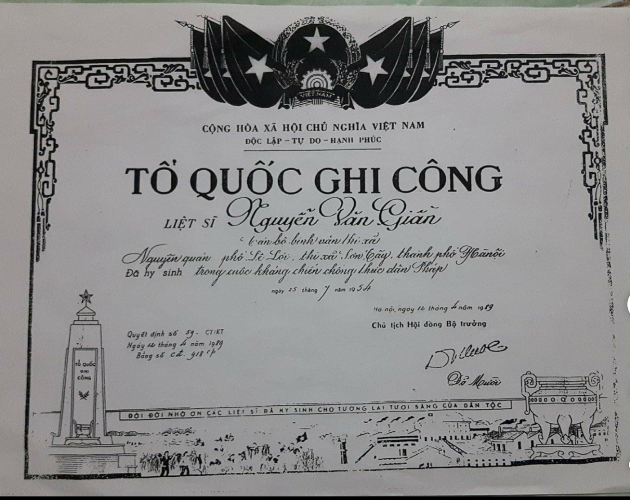 Thị xã Sơn Tây (Hà Nội): “Giam” Bằng Tổ quốc ghi công của một gia đình liệt sỹ?