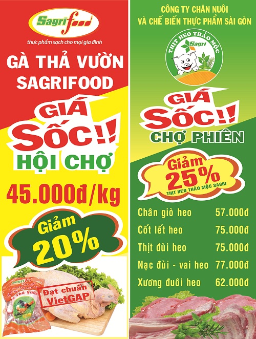 Thịt heo thảo mộc Sagri VietGAP khuyến mãi 25% trong tháng 8 - Hình 1