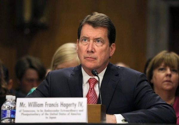 Tân Đại sứ Mỹ Hagerty cam kết duy trì liên minh Mỹ-Nhật Bản