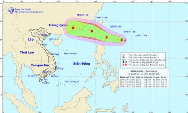 Dự báo thời tiết ngày 21/08: Xuất hiện bão trên Biển Đông - Hình 1