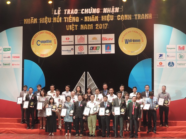 Công bố - Trao chứng nhận Nhãn hiệu nổi tiếng – Nhãn hiệu cạnh tranh năm 2017