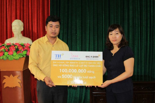 Tập đoàn TH, Ngân hàng Bắc Á chung tay ủng hộ dân vùng lũ Sơn La, Yên Bái - Hình 4