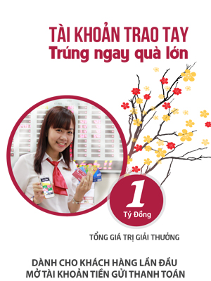 Cơ hội trúng 100 triệu đồng khi mở tài khoản tại Agribank