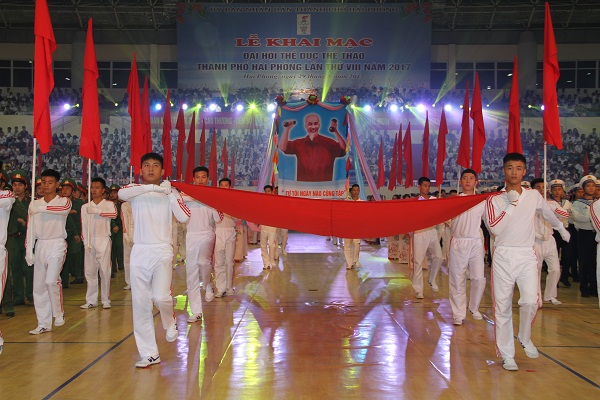 Hải Phòng: Khai mạc Đại hội Thể dục thể thao lần thứ VIII/2017