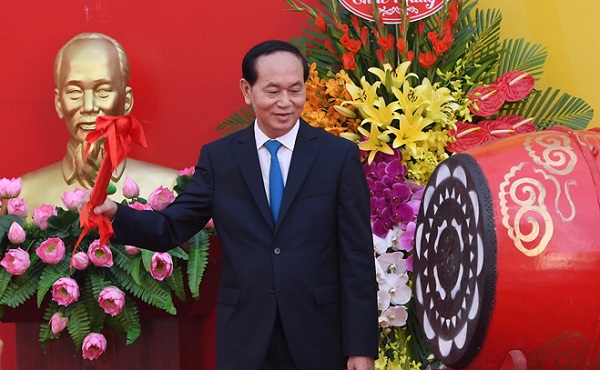 Chủ tịch nước Trần Đại Quang đánh trống khai giảng năm học 2017-2018 - Hình 2