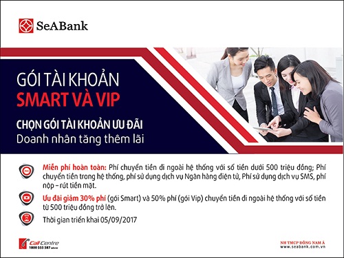 SeaBank ra mắt gói sản phẩm Smart và VIP dành cho doanh nghiệp