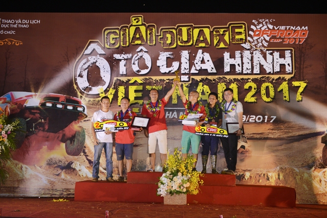 12 đội đạt giải Đua xe địa hình Việt Nam 2017