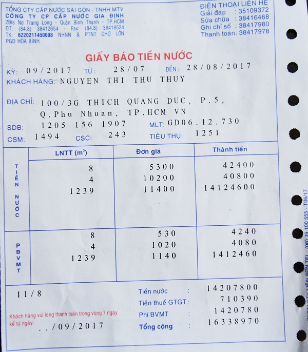 Nhiều sinh viên mất ăn mất ngủ khi nhận hoá đơn tiền nước hơn 16 triệu đồng