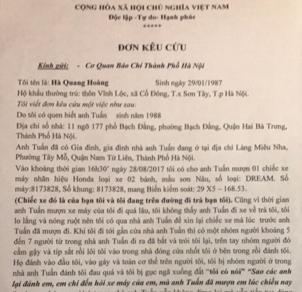 Chuyện thật như đùa: Đến đòi lại xe của mình, vừa bị đánh, vừa bị vu oan…là cướp!