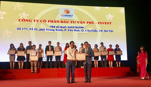 Văn Phú – Invest tham dự Hội nghị tuyên dương các doanh nghiệp tiêu biểu về nộp thuế