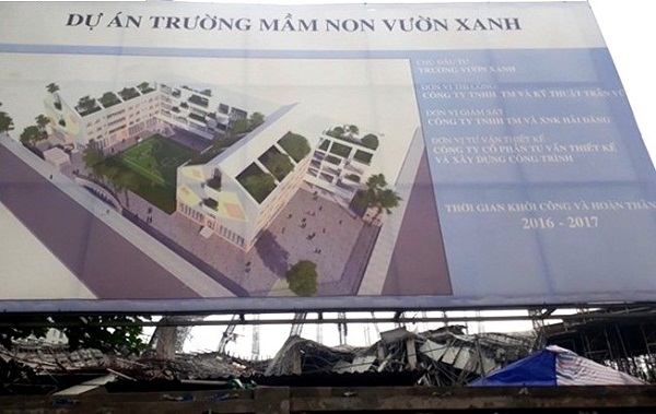 Vụ sập công trình trường mầm non: Chủ tịch UBND TP. Hà Nội yêu cầu báo cáo