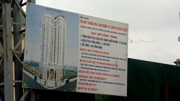 Hà Nội: Những “lùm xùm” xung quanh DA Hateco Plaza bao giờ mới được giải quyết dứt điểm?