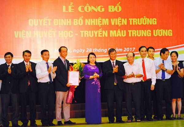Bộ Y tế bổ nhiệm Giám đốc Viện Huyết học và Truyền máu Trung ương