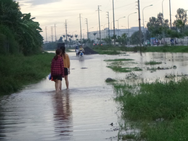 Hà Nam: Mưa lớn gây ngập, đường cũng như … sông - Hình 3