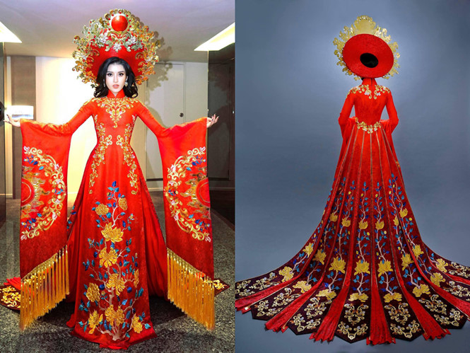 Hé lộ trang phục dân tộc “khủng” nặng gần 40kg của Huyền My tại Miss Grand International 2017