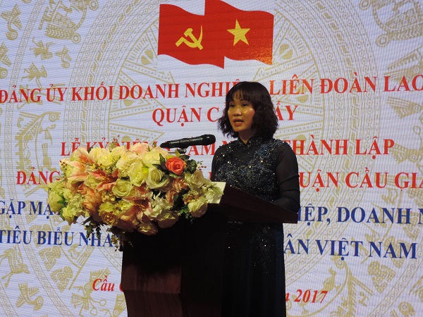 Kỷ niệm 5 năm thành lập Đảng bộ khối DN quận Cầu Giấy và Ngày doanh nhân VN (13/10)