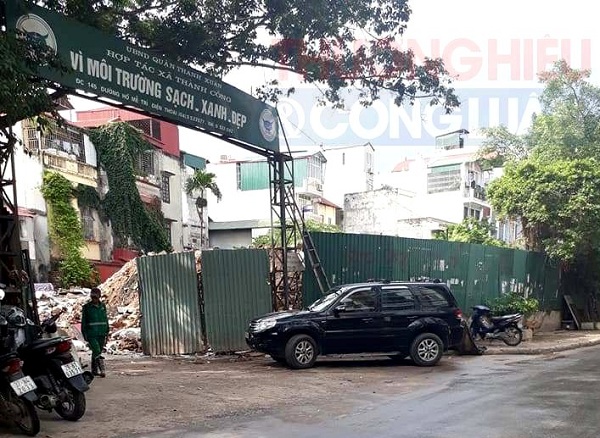 Bãi trông xe - HTX Thành Công (Nhân Chính, Hà Nội): nhiều năm không phép vẫn chưa bị xử lý?