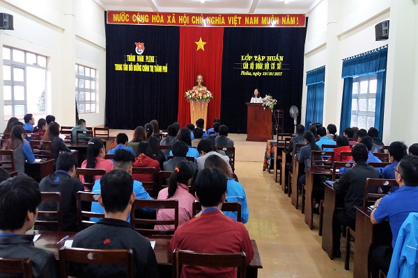Thành đoàn Pleiku (Gia Lai): Nâng cao kỹ năng, nghiệp vụ cho cán bộ đoàn cơ sở