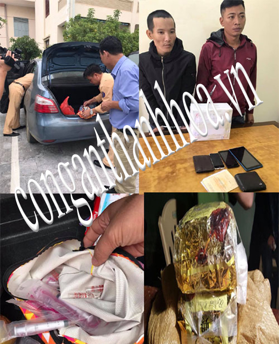 Thanh Hóa: Bắt giữ 2 đối tượng vận chuyển, buôn bán hơn 2 kg ma tuý đá