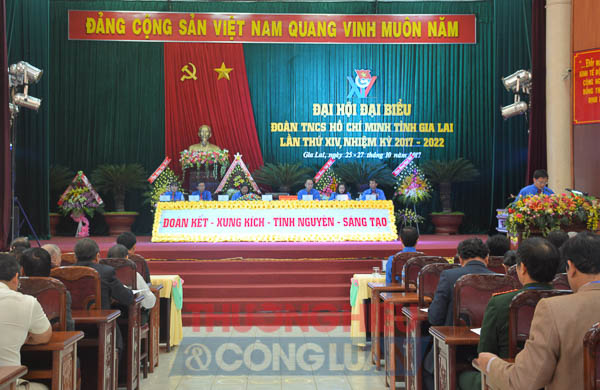 Khai mạc Đại hội đại biểu ĐTNCS HCM tỉnh Gia Lai lần thứ XIV, nhiệm kỳ 2017-2022 - Hình 1