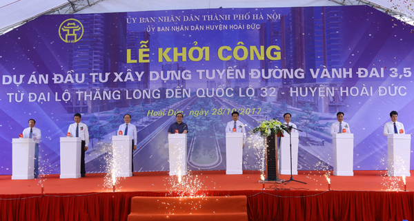 Khởi công xây dựng Dự án từ Đại lộ Thăng Long đến Quốc lộ 32