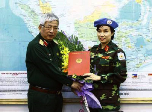 Nữ sĩ quan đầu tiên của Việt Nam đi làm nhiệm vụ tại Nam Sudan