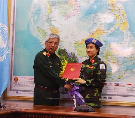 Nữ sĩ quan đầu tiên của Việt Nam đi làm nhiệm vụ tại Nam Sudan - Hình 1