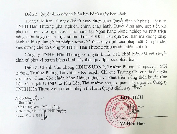 Hà Tĩnh: Đình chỉ, xử phạt doanh nghiệp khai thác đất trái phép - Hình 2