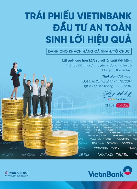 VietinBank phát hành trái phiếu với lãi suất hấp dẫn