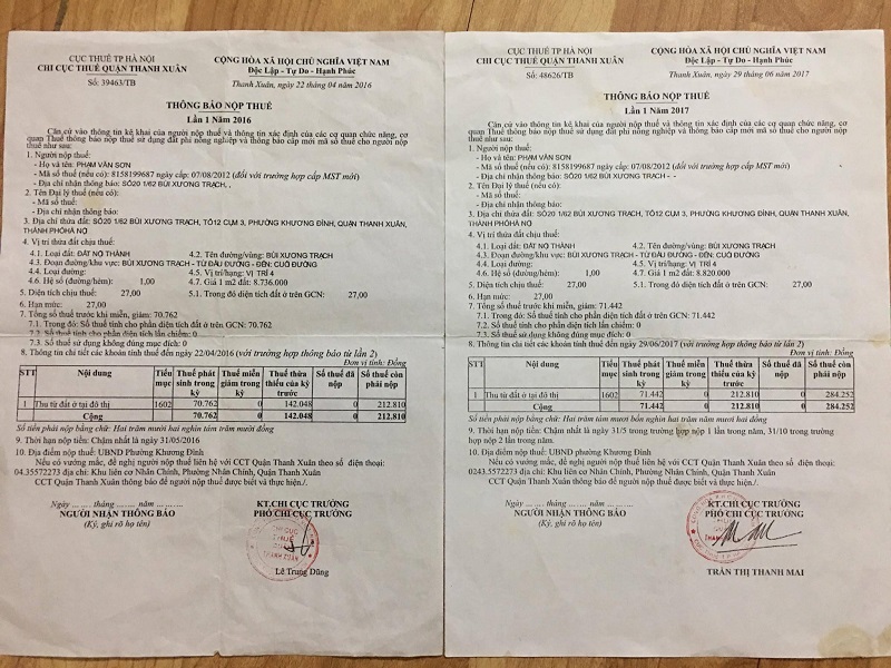 Chi cục Thuế quận Thanh Xuân (Hà Nội): Dân “tố” thu thuế đất có những bất thường!