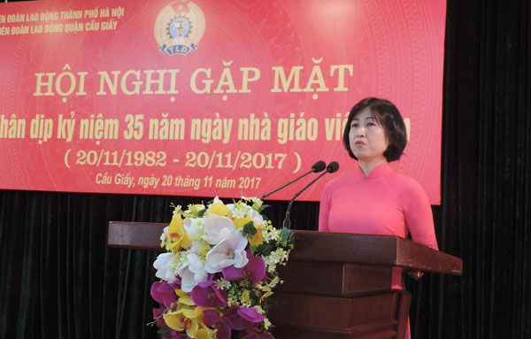 Quận Cầu Giấy (Hà Nội): Kỷ niệm 35 năm ngày Nhà giáo Việt Nam