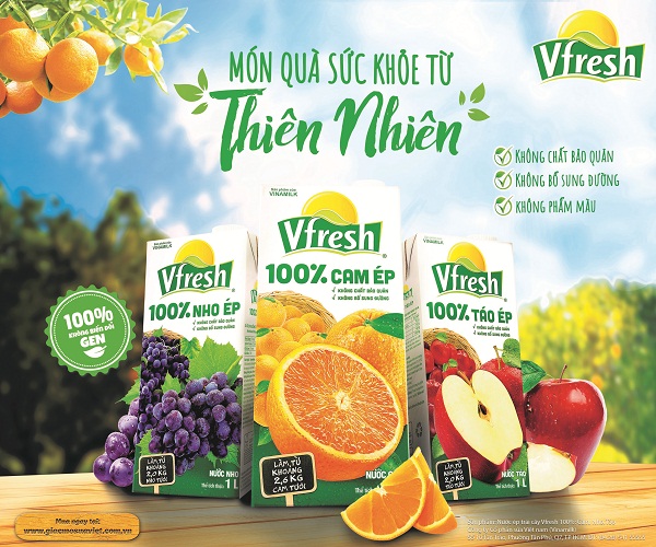 Nước trái cây Vresh 100% - nguồn Vitamin tự nhiên cho những người bận rộn - Hình 1