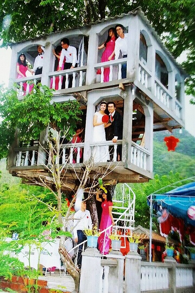 Nha Trang: Nhà xây trên cây Hoàng Hoa Thôn, điểm đến độc đáo - Hình 2