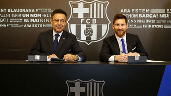 Messi ở lại Barca đến 2021, phí phá hợp đồng lên đến 835 triệu đôla - Hình 1