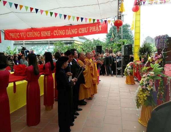 Vĩnh Phúc: Đại lễ khánh thành và bổ nhiệm trụ trì chùa Phúc Lâm