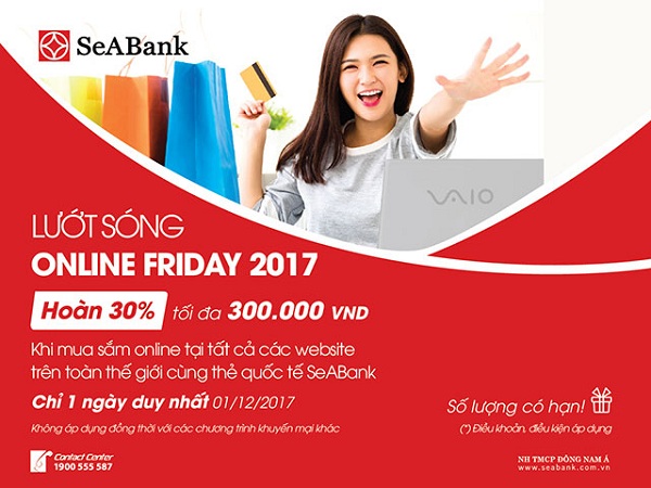 Seabank khuyến mại cực lớn cho chủ thẻ quốc tế - Hình 1