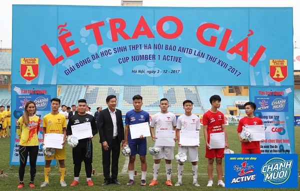 Trận chung kết hấp dẫn của Giải bóng đá học sinh Hà Nội tranh Cup Number 1 Active lần thứ 17 - Hình 7