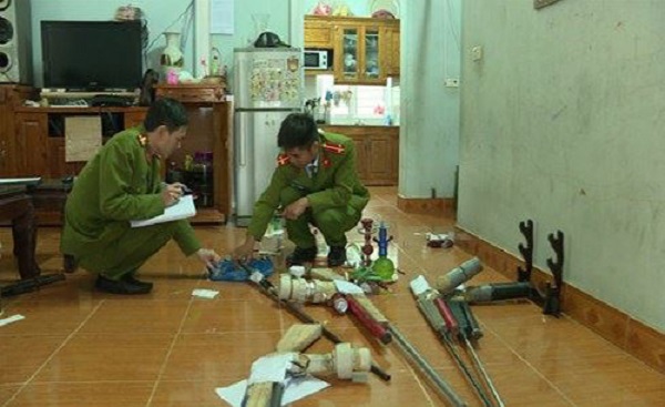 Vĩnh Phúc: Bắt 'đại ca giang hồ' tàng trữ 6 khẩu súng