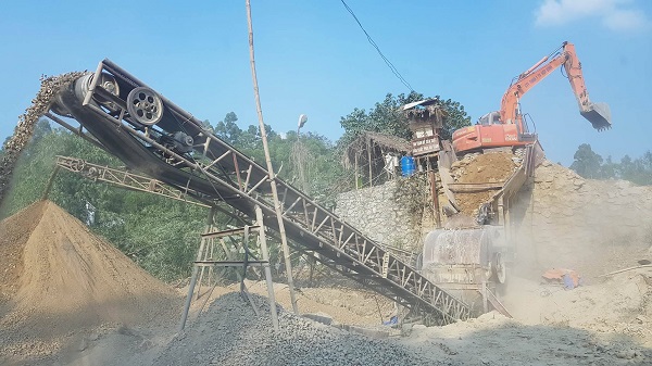 Công ty TNHH Việt Thái (Phú Thọ): Ngang nhiên khai thác đá trái phép