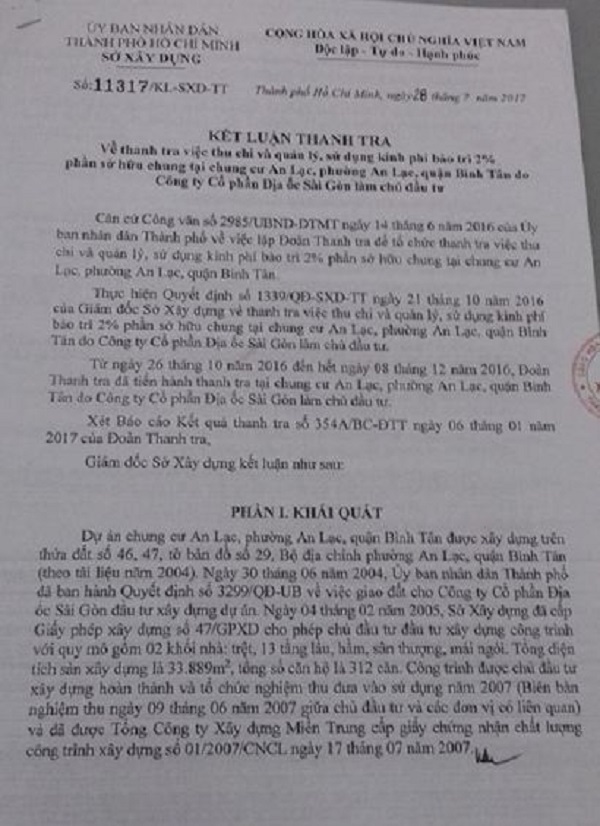 Chung cư An Lạc - Kỳ 2: Hàng loạt sai phạm về công tác quản lý, điều hành