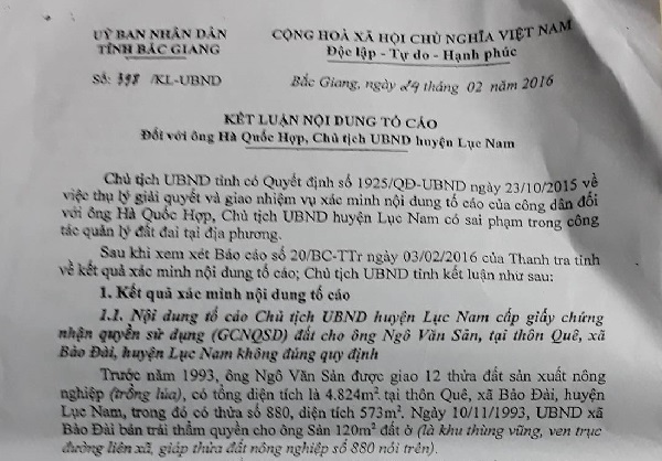 Huyện Lục Nam (Bắc Giang): ‘Con voi’ chui lọt qua nhiều ‘lỗ kim’? - Hình 1