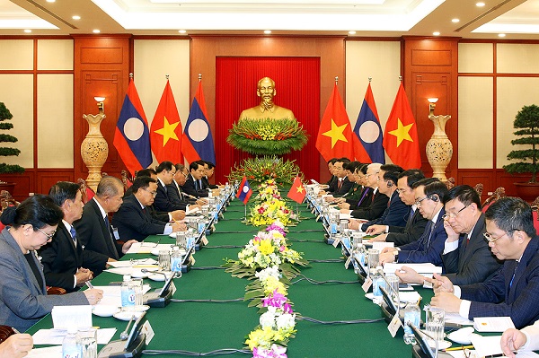 Tổng Bí thư Nguyễn Phú Trọng hội đàm với Tổng Bí thư, Chủ tịch nước Lào - Hình 2