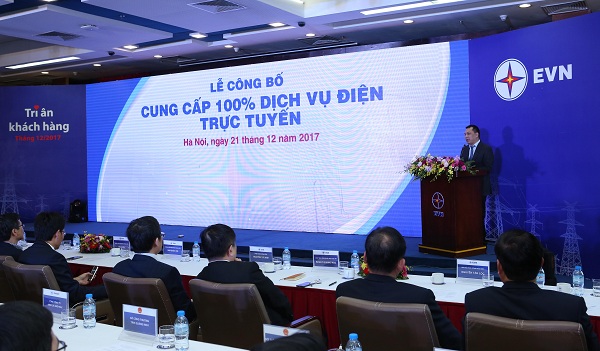 Công bố “Cung cấp 100% dịch vụ điện trực tuyến”