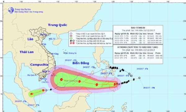 Tin bão số 16 trên biển Đông - Hình 1