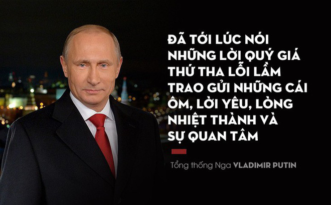 Tổng thống Putin đã gửi tới người dân Nga thông điệp năm mới 2018