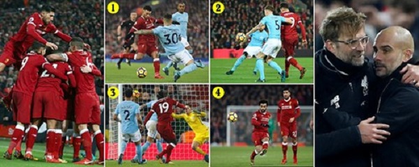 Liverpool 4-3 Man City: Jurgen Klopp đã dạy cho Pep Guardiola thế nào là phòng ngự phản công - Hình 2
