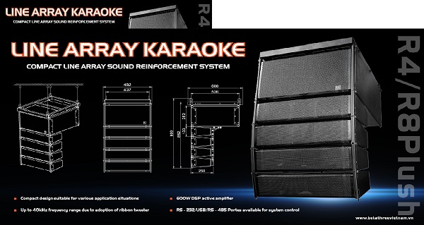 Loa B3 Line Array R4/R8 Plush: Giải pháp cho các dự án Karaoke năm 2018 - Hình 1